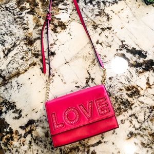 NWOT Michel Kors Ruby Love Medium Crossbody Clutch